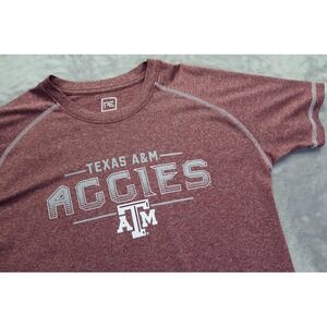 Texas A&M University T Shirt Men's Size M Aggies Red‎ Heathered
